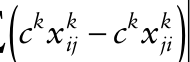 − k k k k c x c x