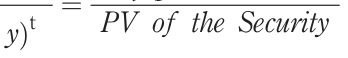 PV of the Security Þt